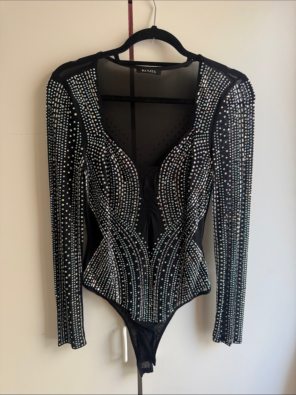 WINDSOR Women's rhinestone bodysuit